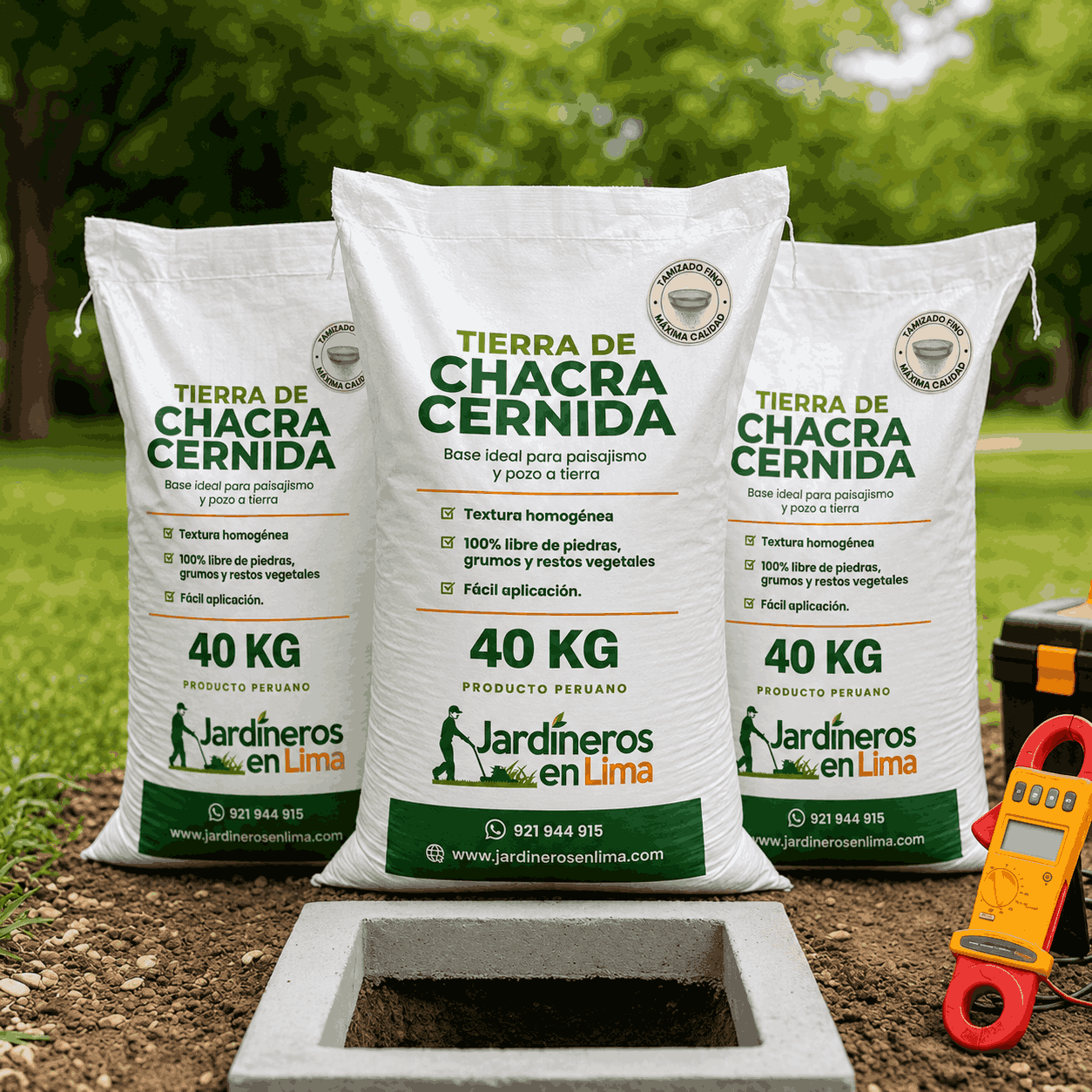 Saco de tierra de chacra cernida de 40 kg - Imagen 8