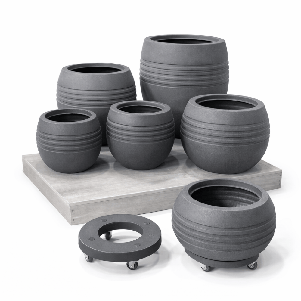 Oval Arenado Gris Oscuro - Imagen 2